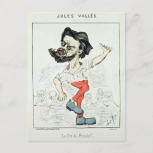 Caricature of Jules Valles Postcard