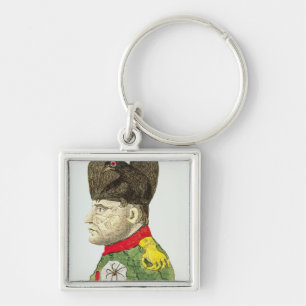 Caricature of Napoleon Bonaparte Key Ring