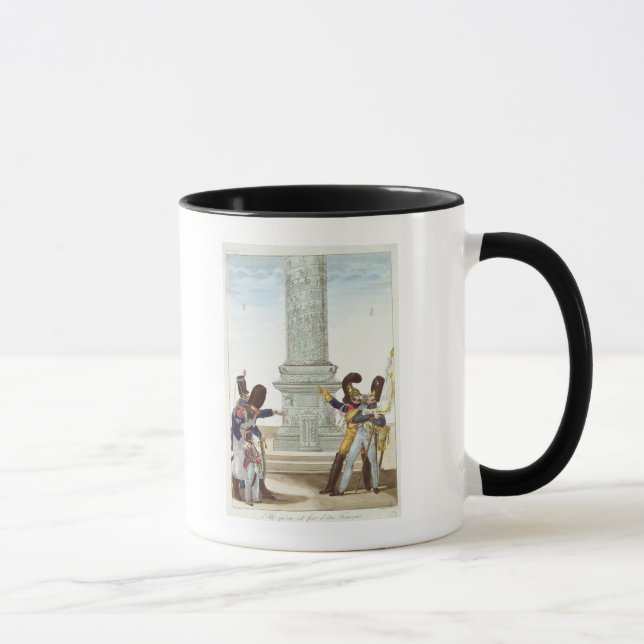 caricature of soldiers at the Colonne Vendome Mug (Right)