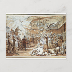 Caricature of the clergy postcard