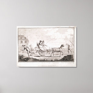 Caricature of the Nouveaux Riches, c.1795 Canvas Print