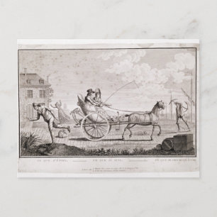 Caricature of the Nouveaux Riches, c.1795 Postcard