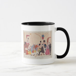 Caricature of the way to make aristocratic mug