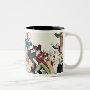 Caricature on the 1811 Comet, c.1811 Two-Tone Coffee Mug