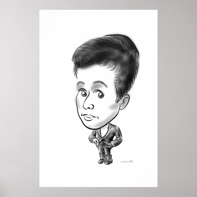 Caricature sign in board 13b (Front)