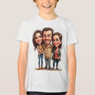 Caricature T-shirt Tri-Blend Shirt