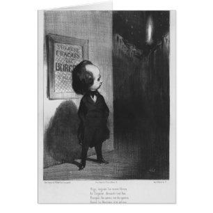 'Caricatures du jour', caricature of Victor Hugo