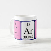 Carice periodic table name mug (Front Left)