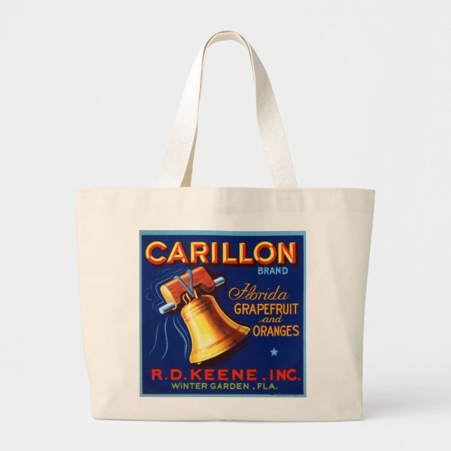 Carillon Brand Florida Grapefruit Large Tote Bag (Front)