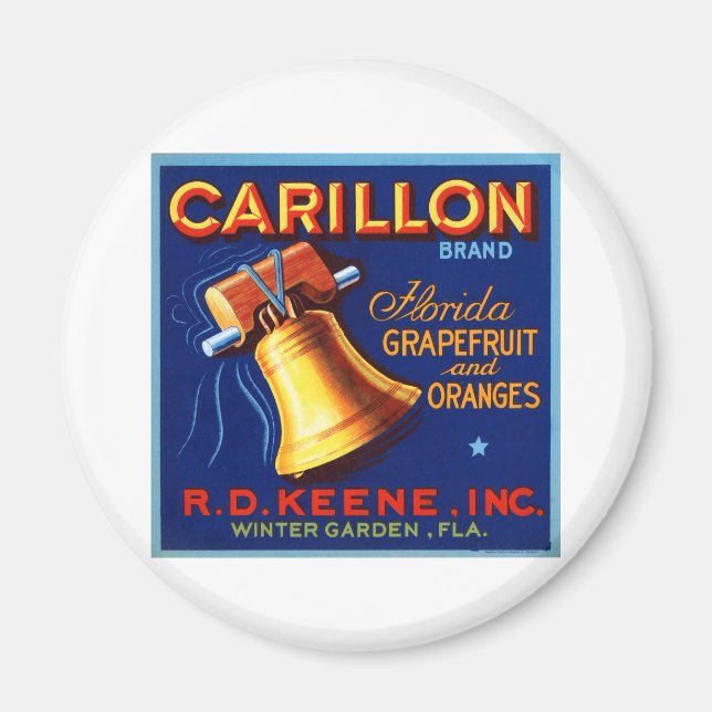 Carillon Brand Florida Grapefruit Magnet (Front)