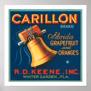 Carillon Brand Florida Grapefruit Poster
