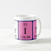 Carin periodic table name mug (Front Right)