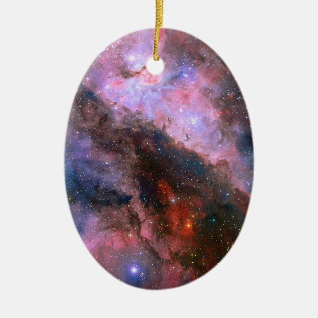 Carina Nebula - Breathtaking Universe Ceramic Tree Decoration (Front)
