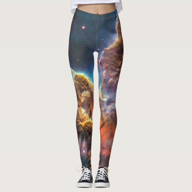 Carina Nebula By The Hubble Space Telescope Leggings (Front)
