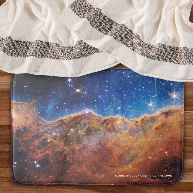Carina Nebula Cosmic Cliffs James Webb Hi-Res Bath Mat (Creator Uploaded)