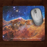 Carina Nebula Cosmic Cliffs James Webb Hi-Res Mouse Mat<br><div class="desc">This beautiful space image was captured by NASA's new James Webb Space Telescope in July 2022. It shows emerging nurseries and stars in the Carina Nebula. The mountains and valleys are nicknamed the "Cosmic Cliffs." The young star-forming area is NGC 3324. Top descriptive text may be edited or removed, per...</div>