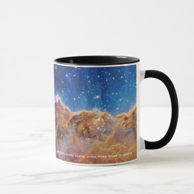 Carina Nebula Cosmic Cliffs James Webb Hi-Res Mug (Right)