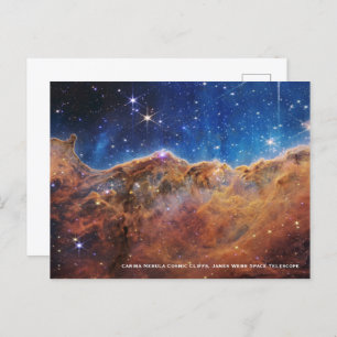 Carina Nebula Cosmic Cliffs James Webb Hi-Res Postcard