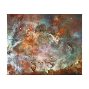 Carina Nebula Dark Clouds Canvas Print