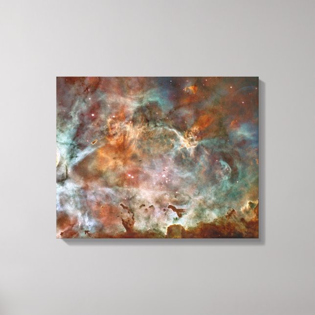 Carina Nebula Dark Clouds Canvas Print (Front)