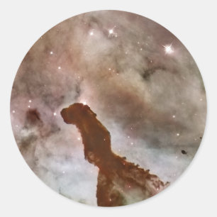 Carina Nebula Dust Pillar Classic Round Sticker