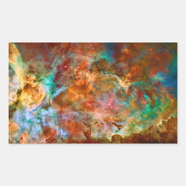 Carina Nebula in Argo Navis constellation Rectangular Sticker (Front)