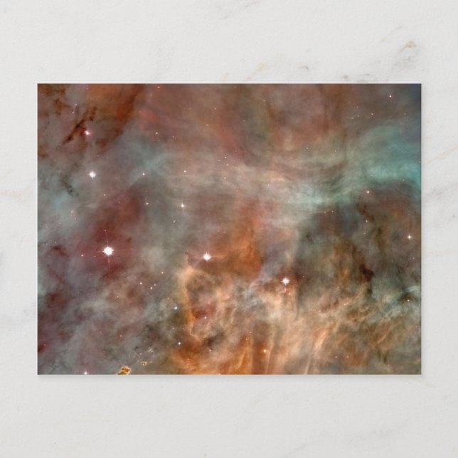 Carina Nebula Marble Look NASA Postcard (Front)