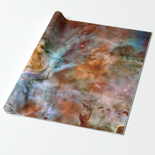 Carina Nebula NASA Hubble Telescope Space Photo Wrapping Paper