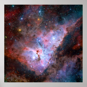 Carina Nebula NGC 3372 72 x 72 Light Year Region Poster