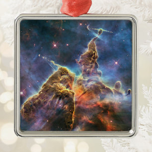 Carina Nebula Print Metal Tree Decoration