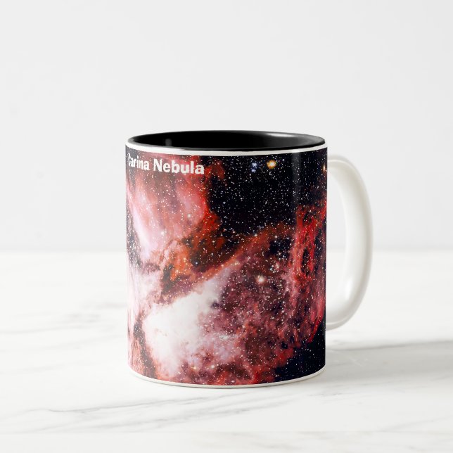 Carina Nebula Two-Tone Coffee Mug (Front Right)
