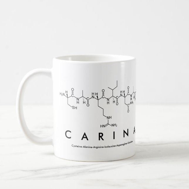 Carina peptide name mug (Left)