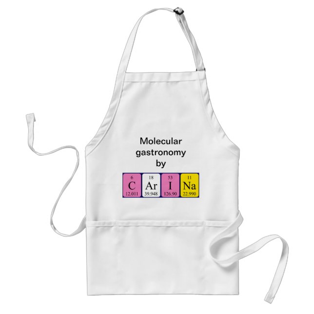 Carina periodic table name apron (Front)
