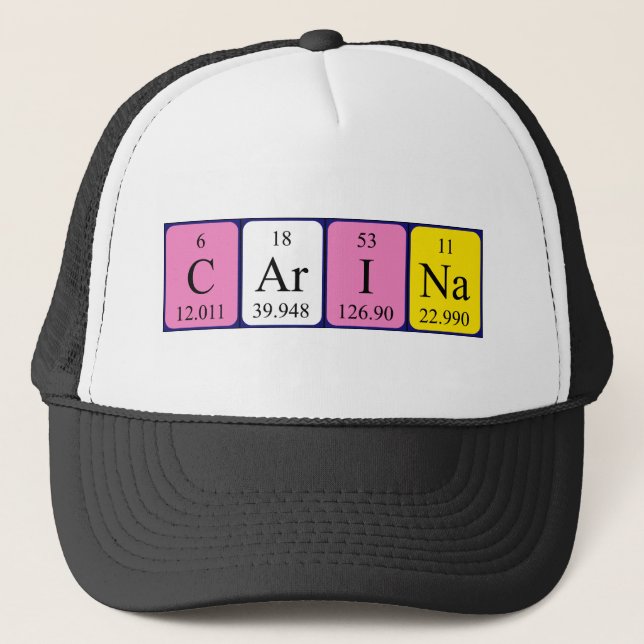 Carina periodic table name hat (Front)