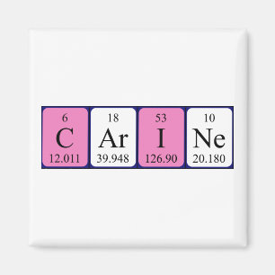 Carine periodic table name magnet