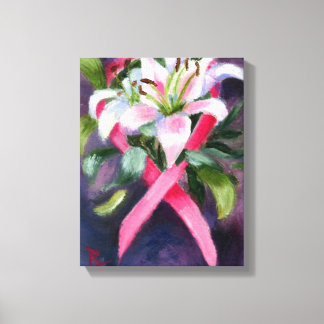 Caring Breast Cancer Awareness Canvas Print