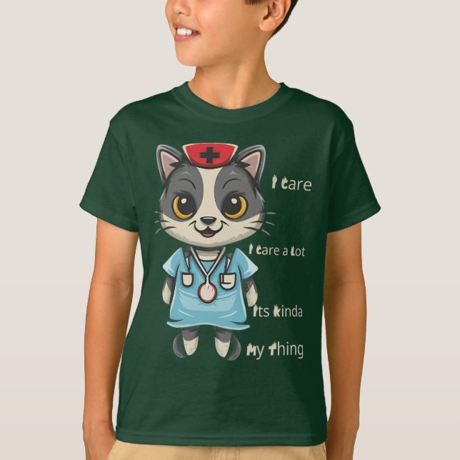 Caring Cat Nurse: It's My Thing T-Shirt (Front)