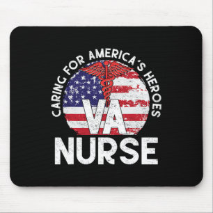 Caring For America's Heroes Patriotic Va Nurse Nur Mouse Mat