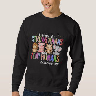 Caring For Strong Mamas And Humans Zoo Swaddle Tin Sweatshirt