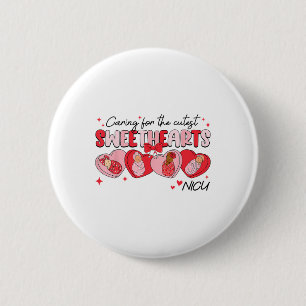 Caring For Sweethearts Nicu Nurse Valentine Swaddl 6 Cm Round Badge