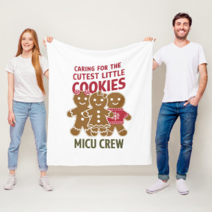 Caring For The Cutest Little Cookies Nicu Nurse Fleece Blanket