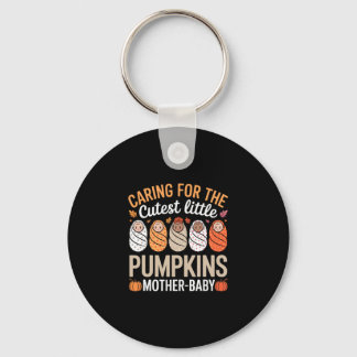 Caring For The Cutest Little Pumpkins Halloween Ni Key Ring