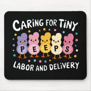 Caring For Tiny Labour And Delivery L&D Nurse Mouse Mat