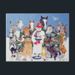 Caring Postcard<br><div class="desc">Caring (oil on canvas)  Scott  Pat / Private Collection / Bridgeman Images Farm Animals Wild Animals Weather Farm Animals Mammals Wild Animals</div>