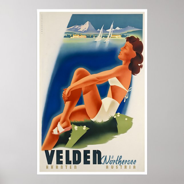 Carinthia Poster Austria Travel Art Austrian Print (Front)
