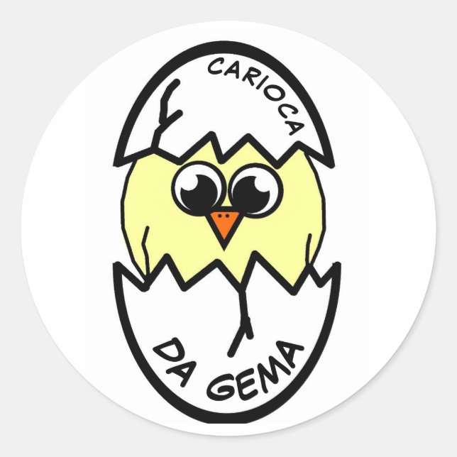 Carioca da Gema Classic Round Sticker (Front)