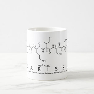 Carissa peptide name mug