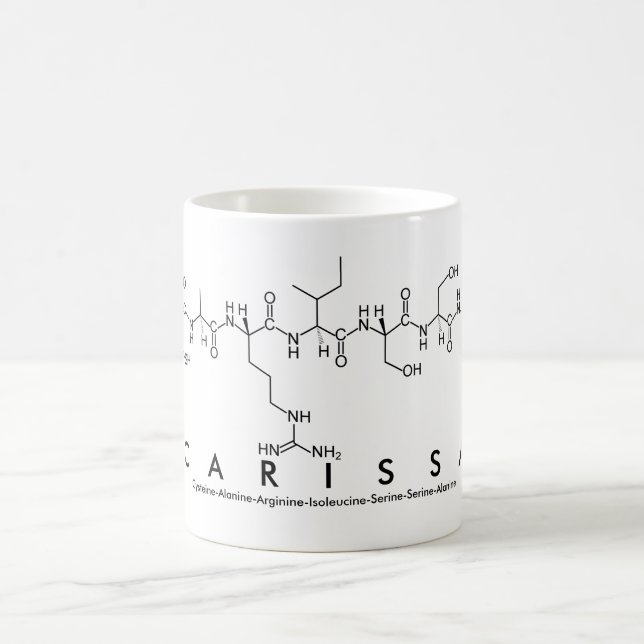 Carissa peptide name mug (Center)