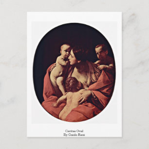 Caritas Oval By Guido Reni Postcard