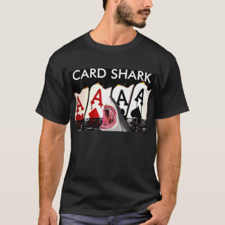 CARK SHARK POKER SHIRT ACES LAS VEGAS